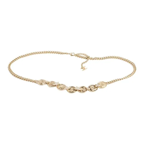 CHANEL Металл, Стразы, Цепи для талии Женские