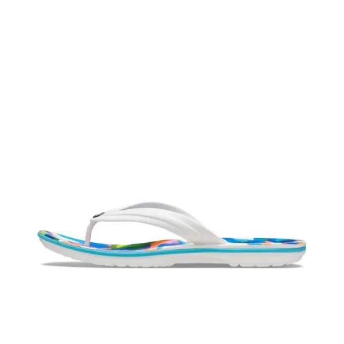 Crocs Crocband Шлепанцы Унисекс Белый Синий