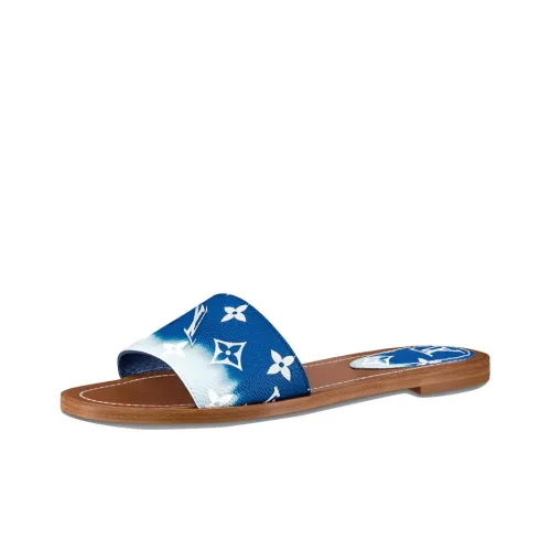 LOUIS VUITTON Lock It Quiet Slip-Ons Женские Blue