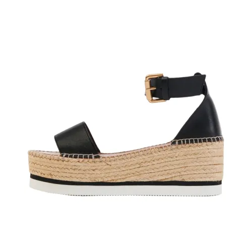 See By Chloe Glyn One Strap Sandals Women's Black