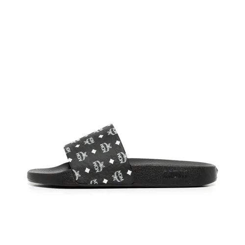 MCM Monogram Stylish Sandals Women's Black MCM Монограмма Стильные Сандалии Женские Черные