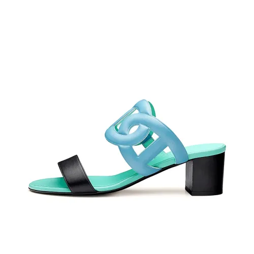 HERMES Бикини Стильный Сандалии Женские Горький Полынно-зеленый