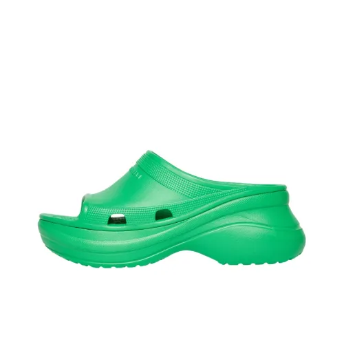 Balenciaga Pool Crocs Стильный Сандалии Мужской Зеленый