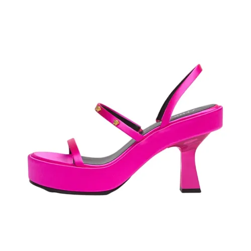 VERSACE One Ремешок Сандалии Женские Розовый Красный