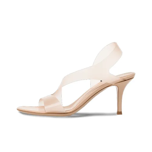 GIANVITO ROSSI Стильные сандалии 7 см женские телесный цвет