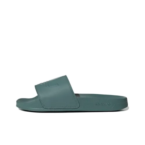 adidas originals Adilette LITE Резиновая подошва Слипоны Унисекс Туманный Emeralds