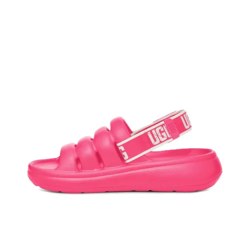 UGG FLUFF YEAH Стильные Сандалии Женские Розовые