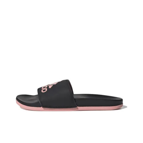 adidas Adilette Резиновая подошва Слипоны Женские Черный Розовый