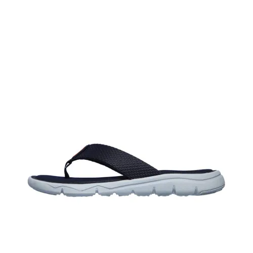 Skechers Relaxed Fit Резиновая подошва Тихий Слипоны Мужской Синий