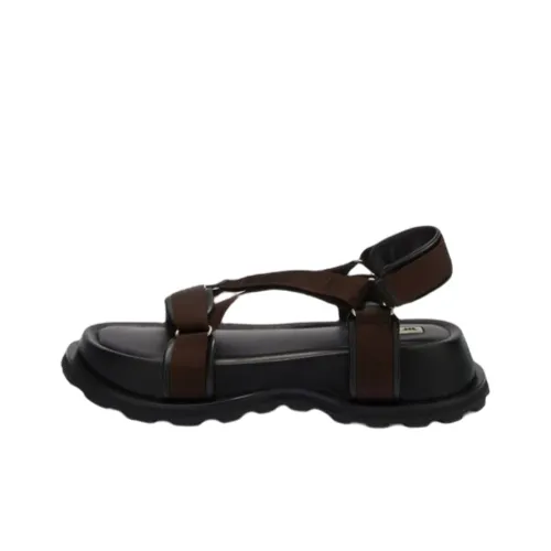 JIL SANDER One Ремешок Сандалии Мужские Коричневые