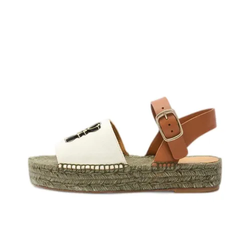 LOEWE One Ремень Сандалии Женские Белые Зеленые