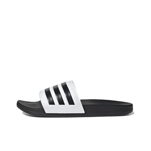 adidas Adilette Comfort Slip Resistant Слипоны Унисекс Черный белый
