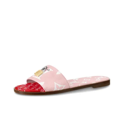 LOUIS VUITTON Lock It Стильные Сандалии Женские Розовые