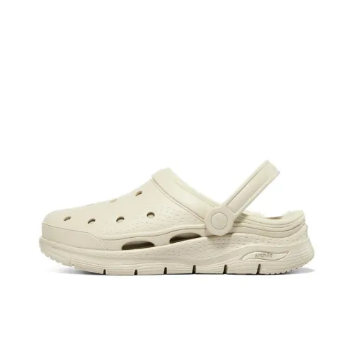 Skechers Arch Fit Series ЭВА Слипоны Женские Экрю