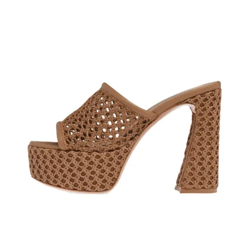 GIANVITO ROSSI Mallorca Слипоны Женские Коричневый