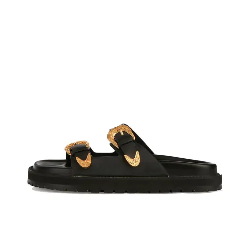 FANSIZHE Слипоны Женские Черные