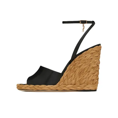 SAINT LAURENT Paloma One Ремень Сандалии Женские Коричневый