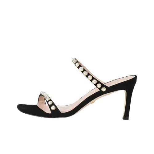 Stuart Weitzman SW Шлепанцы 7,5 см Женские Черные