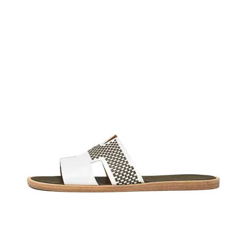 HERMES Слипоны Мужские Оливково-зеленые