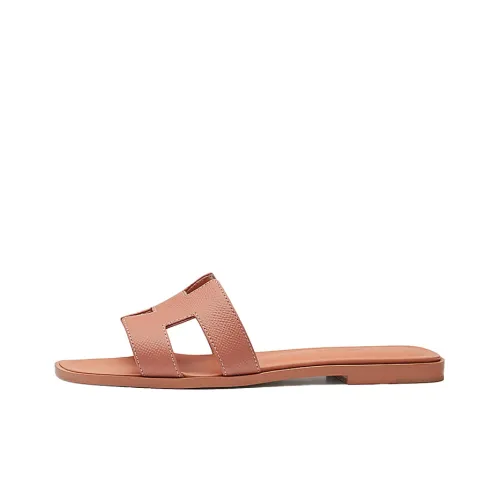 HERMES Oran Шлепанцы Женские Sunlit Pink