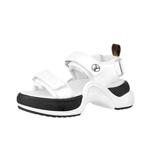 LOUIS VUITTON Archlight Monogram Пляжные сандалии Женские Белые
