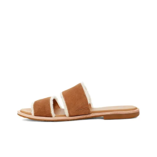 UGG Резиновая подошва Слипоны Женские Каштаново-коричневый