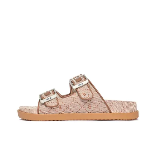 MLB Slipper Резиновая подошва Slip-Resistant Быстросохнущий Слипоны Унисекс Коричнево-Красный