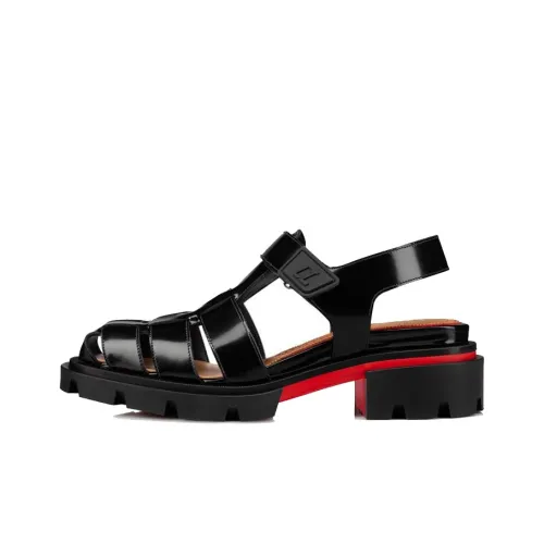 CL Louboutin Римские Сандалии Мужские Черные