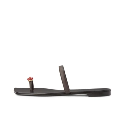 Giuseppe Zanotti GZ Шлепанцы Женские Темно-коричневые