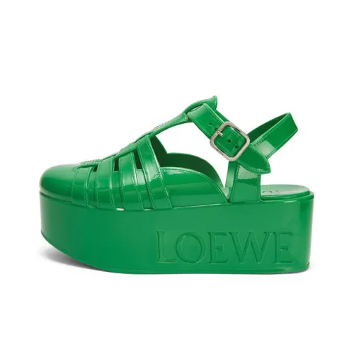 LOEWE Римские сандалии Женские Зеленые