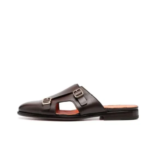 Santoni Тихий Домашние тапочки Мужской Кофе