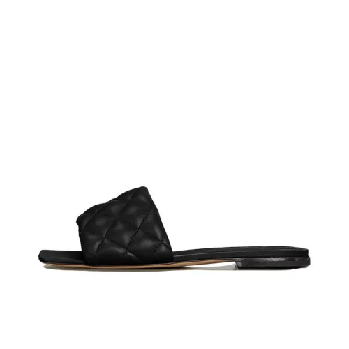 Bottega Veneta Утепленные слипоны женские черные