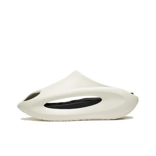 LINING Quiet Abrasion-Resistant Slip-Ons Unisex White Black