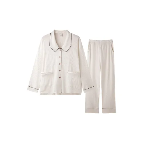 MEITENG 8223215 Женские Белые Пижамные комплекты