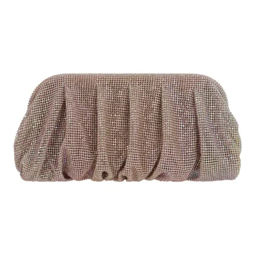 BENEDETTA BRUZZICHES Металл Сетка Клатч Женские Розовый