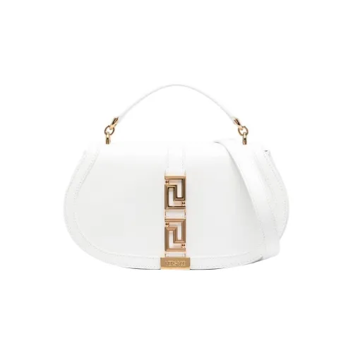 VERSACE Телячья кожа Сумка через плечо Стандартная Женская Белая