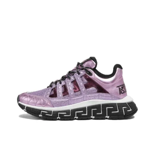 VERSACE Trigreca Низкий Топ Повседневная Обувь Женская Розовая