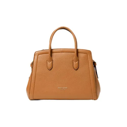 Kate Spade Knott Кожа Сумка-купол Сумка через плечо Сумка среднего размера Женская Коричневая
