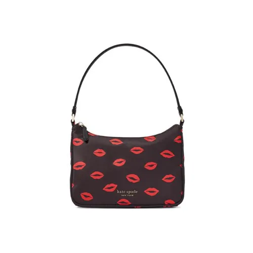 Kate Spade Sam Ткань Сумка Сумка через плечо Женская Черная Красная