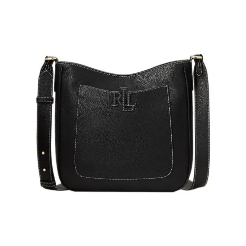 Polo Ralph Lauren Зернистая текстура кожа личи коровья кожа сумка через плечо сумка на плечо женская черный