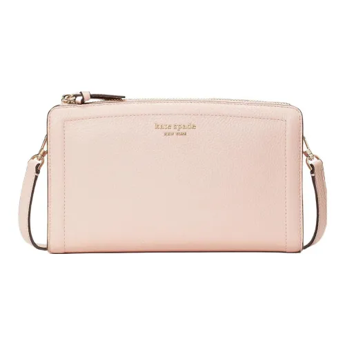 Kate Spade Knott Зернистая кожа личи кожа сумка-конверт сумка через плечо маленькая женская конопля желе розовый