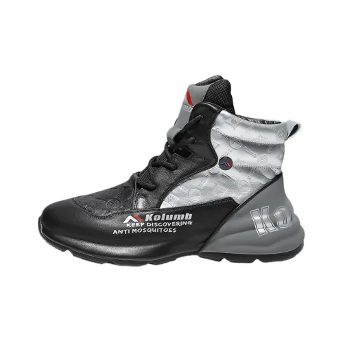KOLUMB Противоскользящие устойчивые к истиранию высокие топы массивные кроссовки Мужские