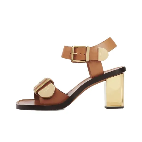 Chloe Rebecca One Strap Sandals 7,5cm Women's Brown