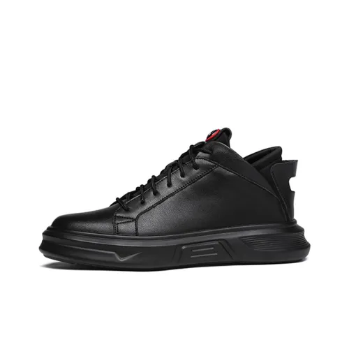 YEDANI MID Топ Скейтборд Кроссовки 4CM Мужской Черный