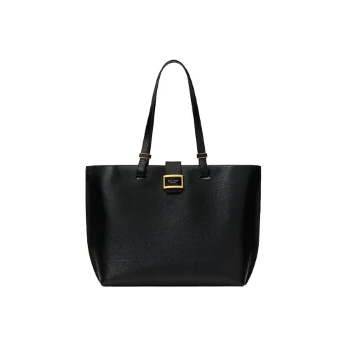 Kate Spade Кожа Тоут Сумка Сумка для покупок Сумка Сумка через плечо Женская Черная