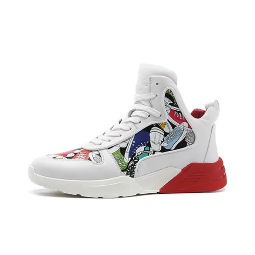 YEDANI Высокий Топ Casual 4CM Мужской Белый