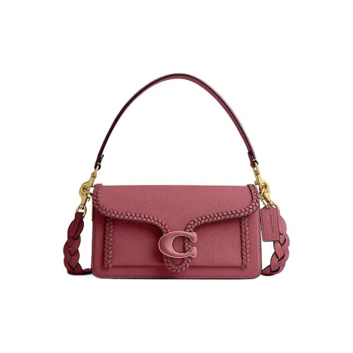 COACH Tabby Коровья кожа Конверт Сумка Сумка Сумка через плечо Женская Розовая Красная