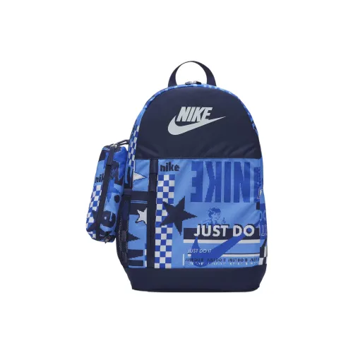 Nike Полиэстер Рюкзак Стандартный Мужской Морской Синий