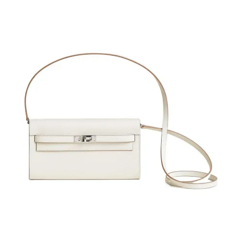 HERMES Kelly Сумка через плечо из эпсомской кожи Женская