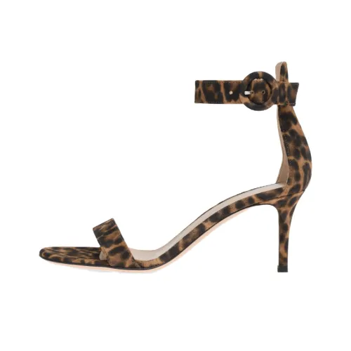 GIANVITO ROSSI Portofino One Ремешок Сандалии Женские Леопардовый Прит